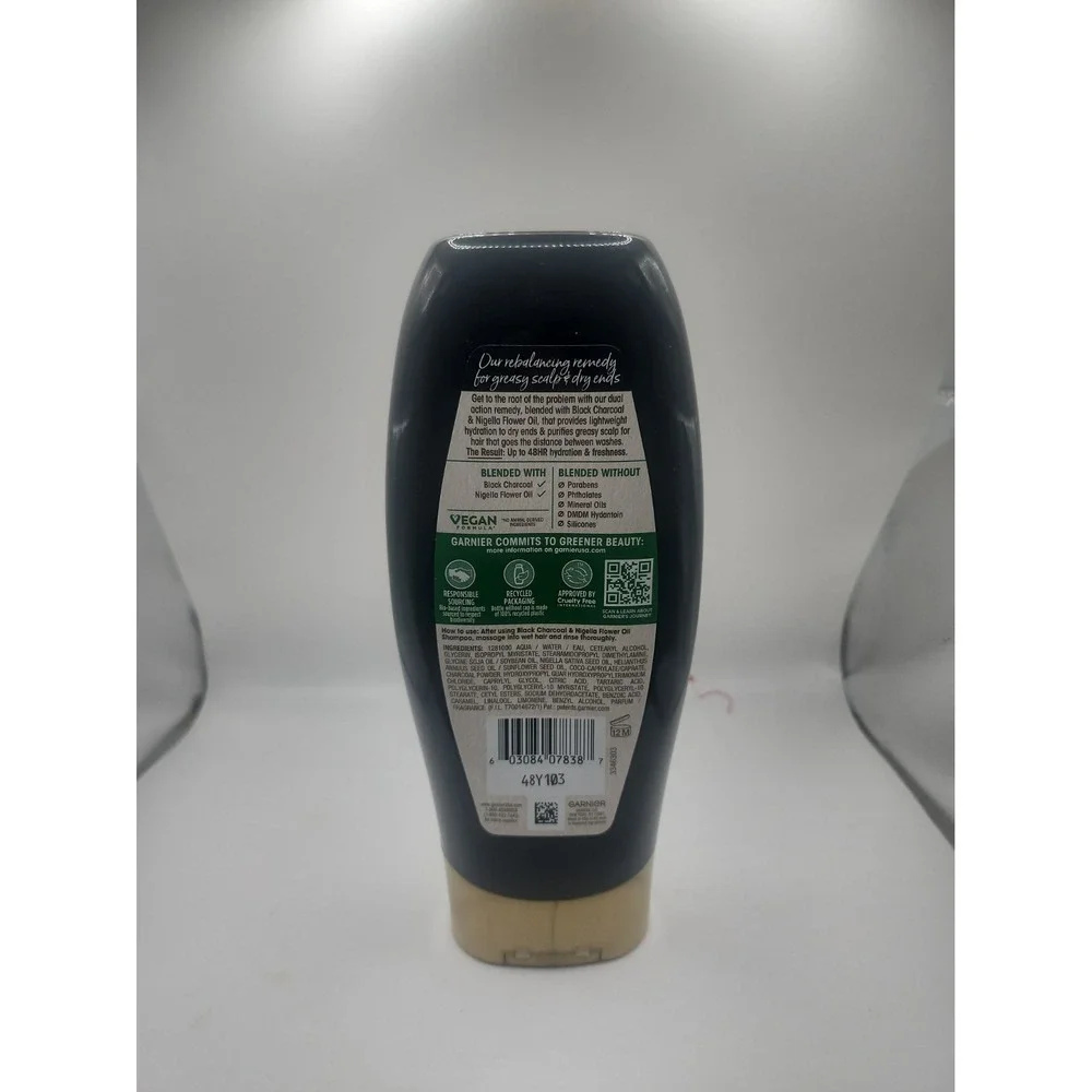 Garnier Whole Blends Black Charcoal & Nigella Flower Oil Conditioner 12oz